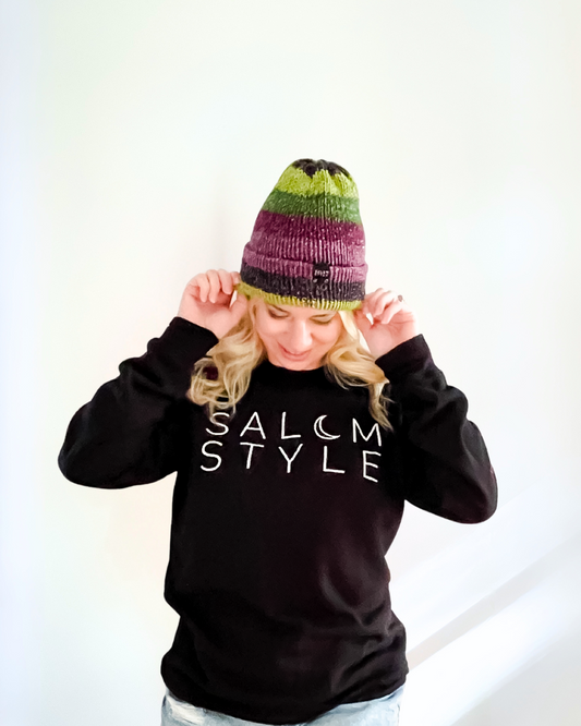 The Wharfside Knit Beanie Hat in Bella Donna