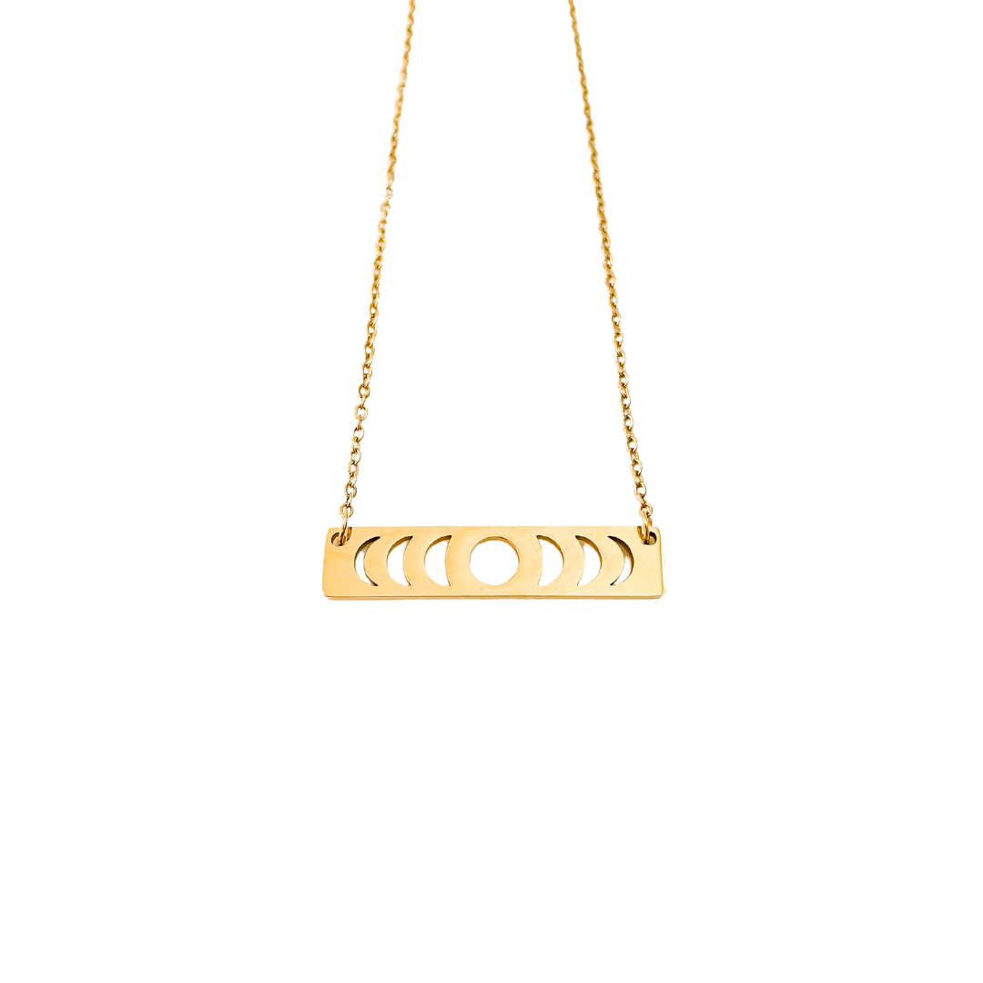 Gold Moon Phase Necklace