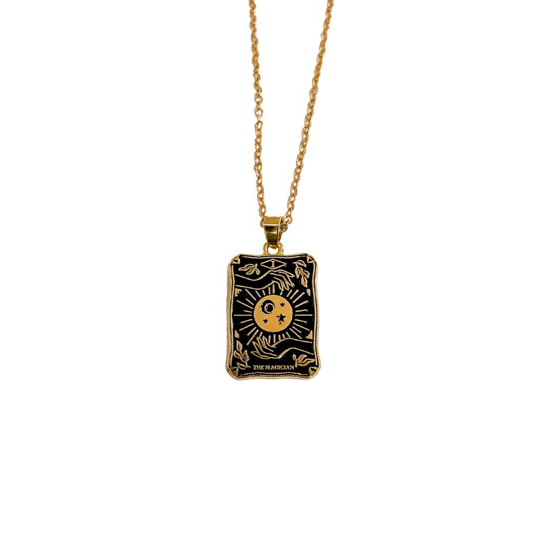 The Magician Tarot Gold Necklace