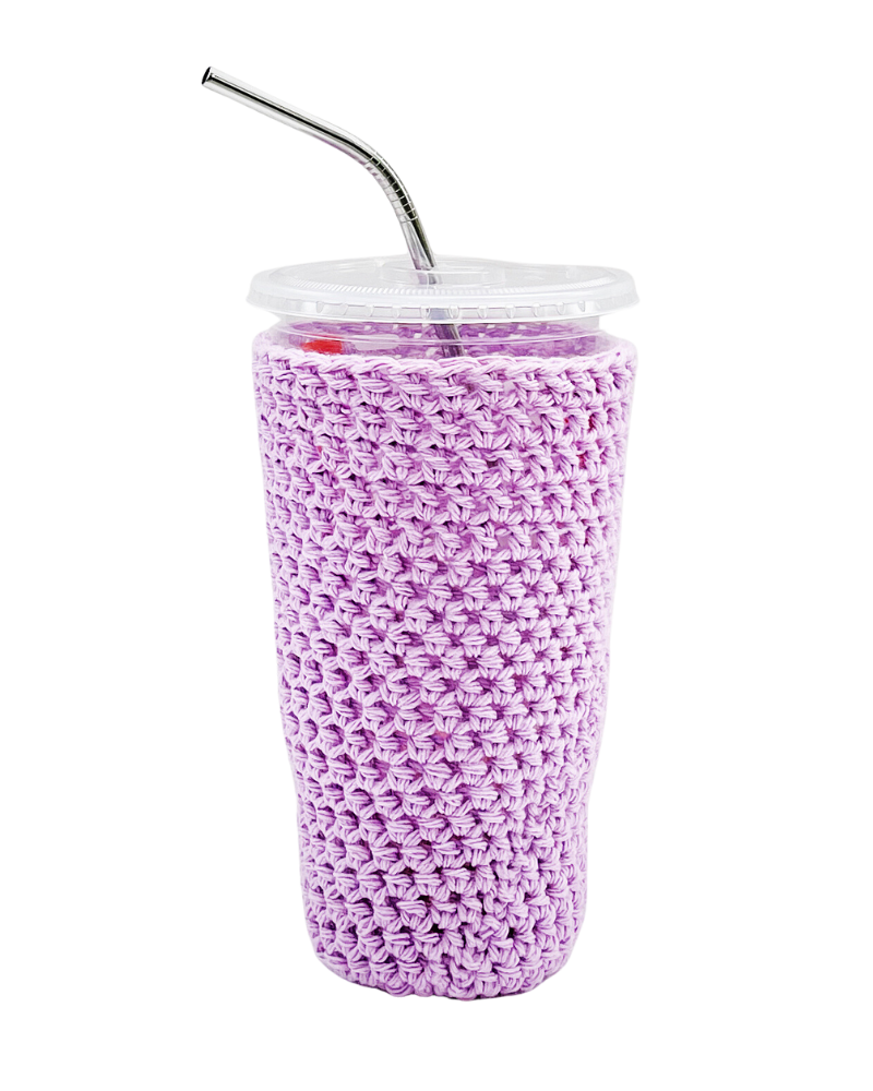 Orchid Iced Coffee Cup Cozy