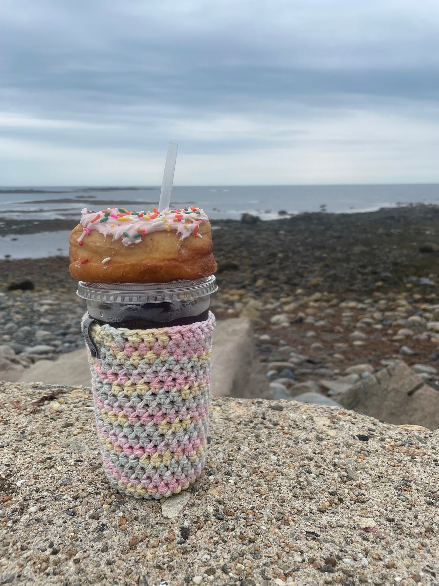 Unicorn Iced Coffee Cup Cozy