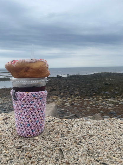 Birthday Cake Iced Coffee Cup Cozy