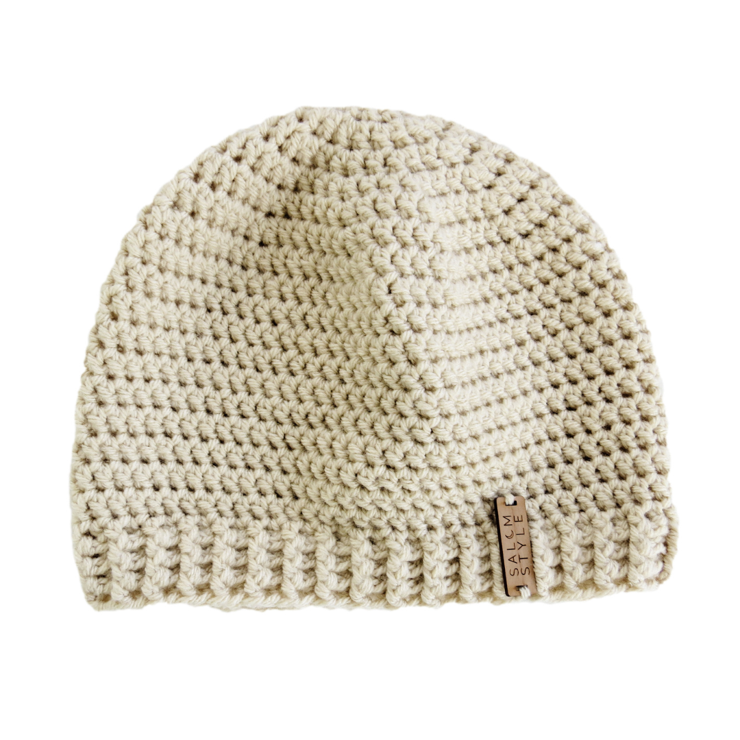 The Dunnie Beanie Hat in Almond Cream