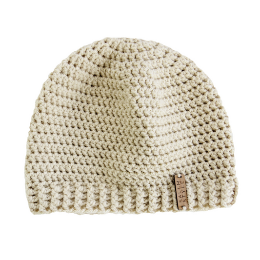 The Dunnie Beanie Hat in Almond Cream
