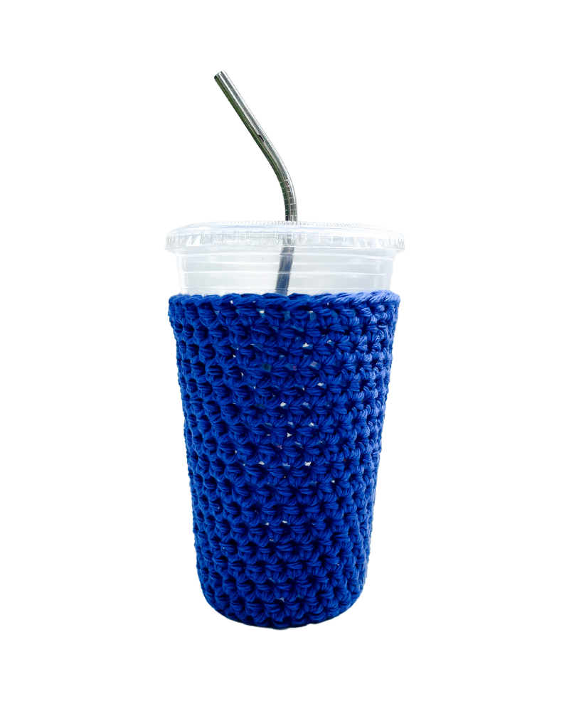 Blue Lapis Iced Coffee Cup Cozy