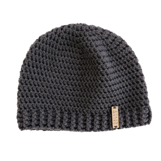 The Dunnie Beanie Hat in Dark Gray