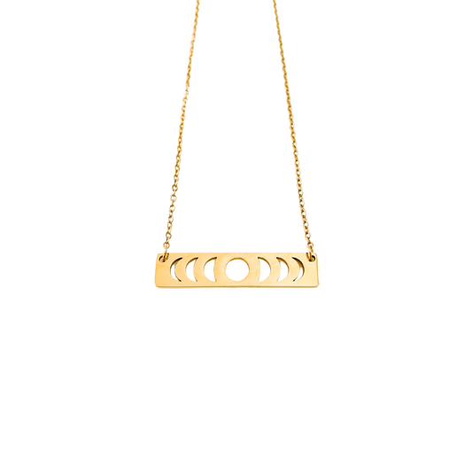 Gold Moon Phase Necklace