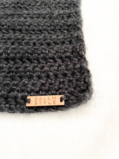 The Harmony Grove Scarf in Dark Gray