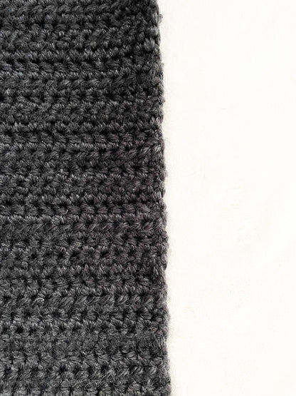 The Harmony Grove Scarf in Dark Gray