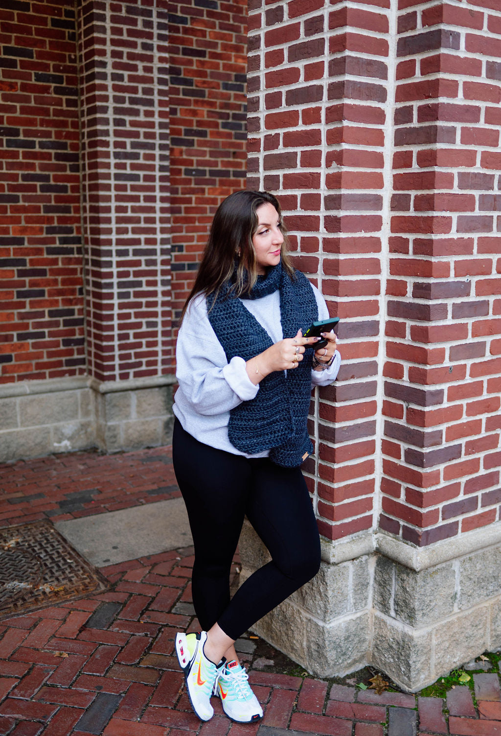 The Harmony Grove Scarf in Dark Gray