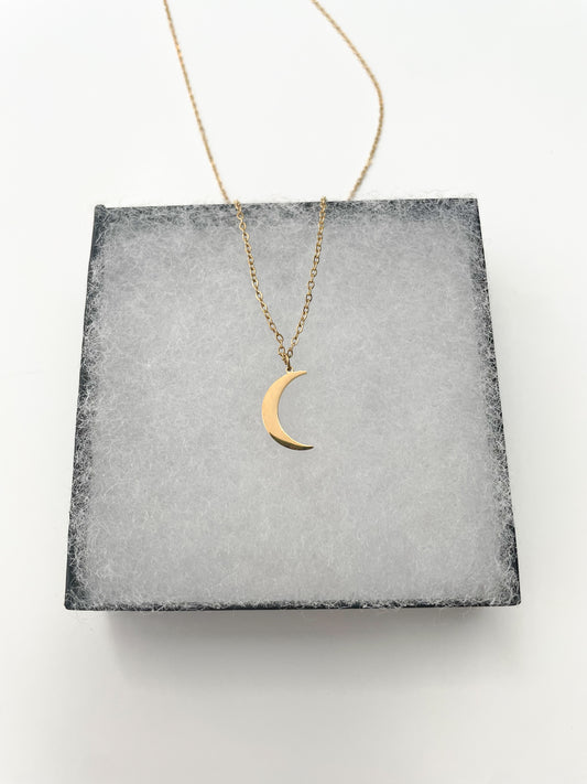 Gold Moon Necklace