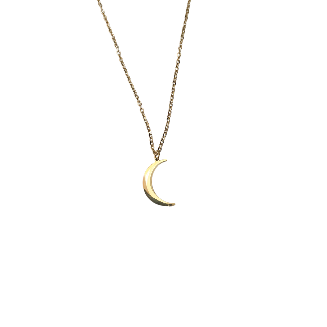 Gold Moon Necklace