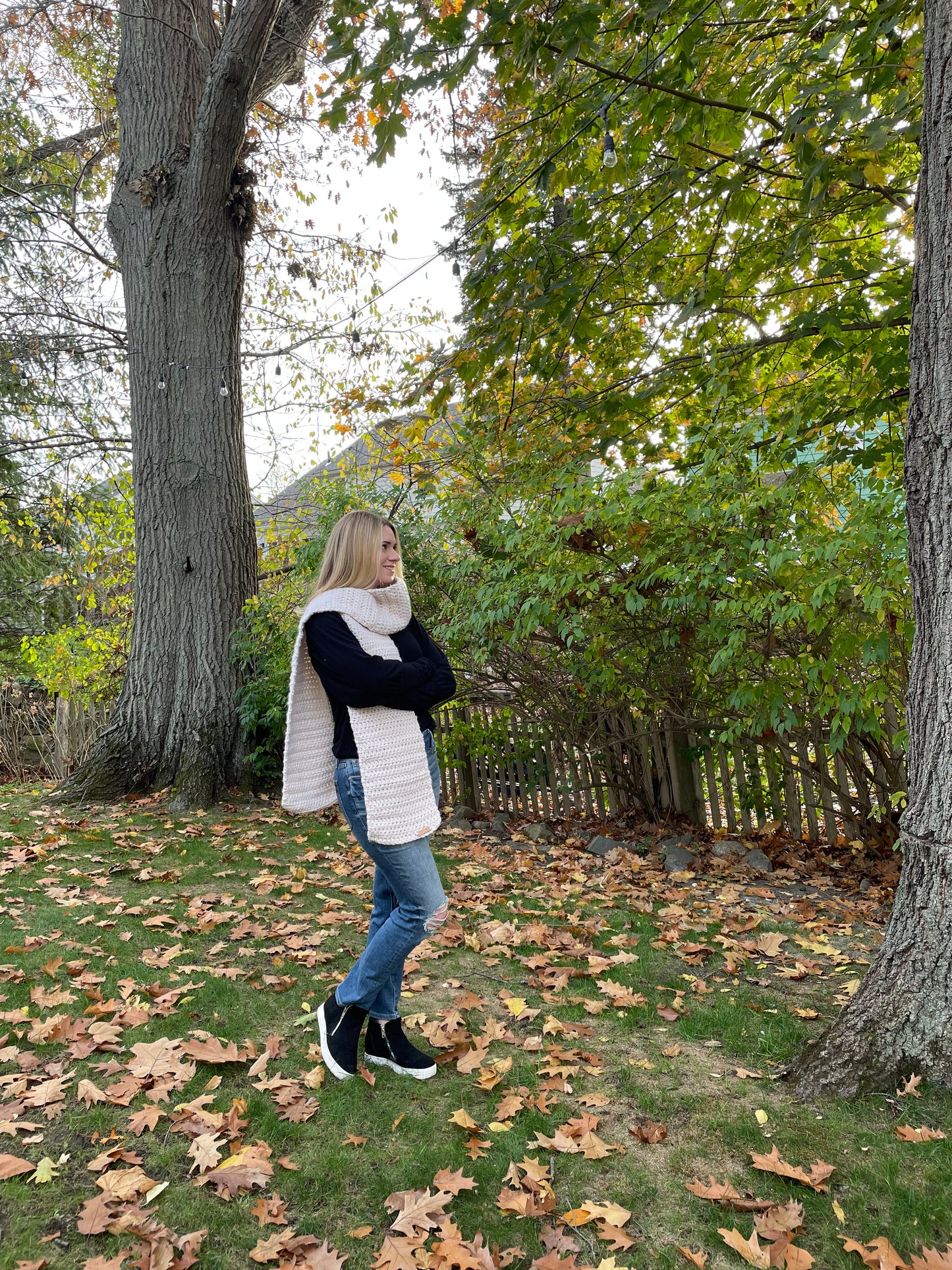 The Harmony Grove Scarf in Buttercream