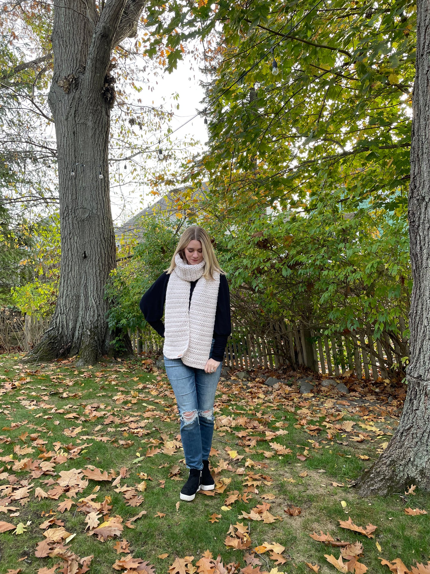 The Harmony Grove Scarf in Buttercream