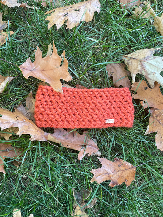 The Anderson Ear Warmer in Pumpkin Orange