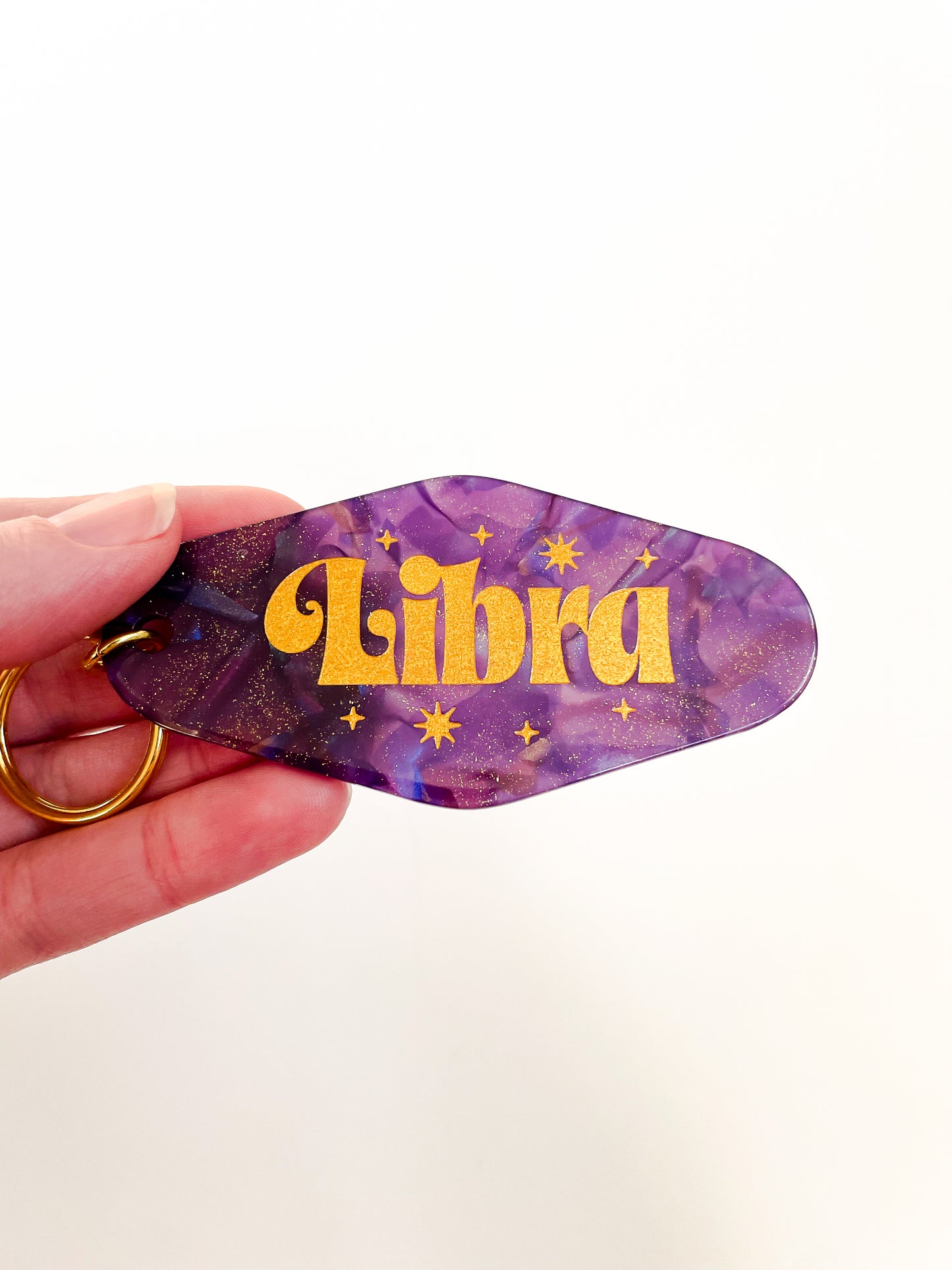 Libra Zodiac Motel Keychain
