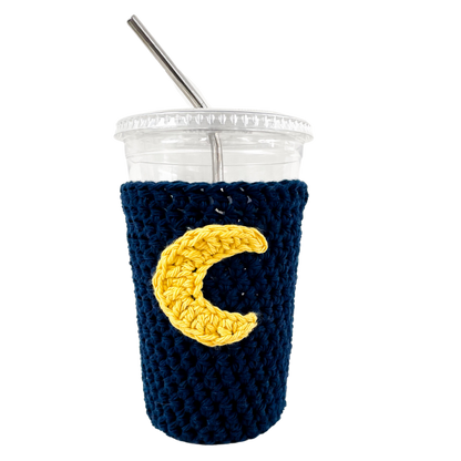 Moon Iced Coffee Cup Cozy