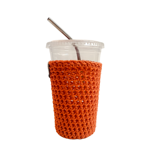 Pumpkin Spice Iced Coffee Cup Cozy