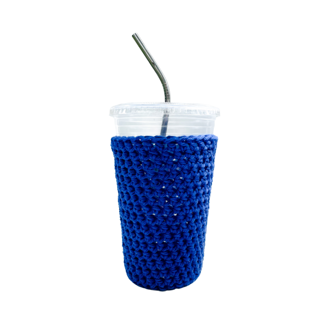 Blue Lapis Iced Coffee Cup Cozy