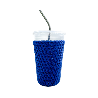Blue Lapis Iced Coffee Cup Cozy