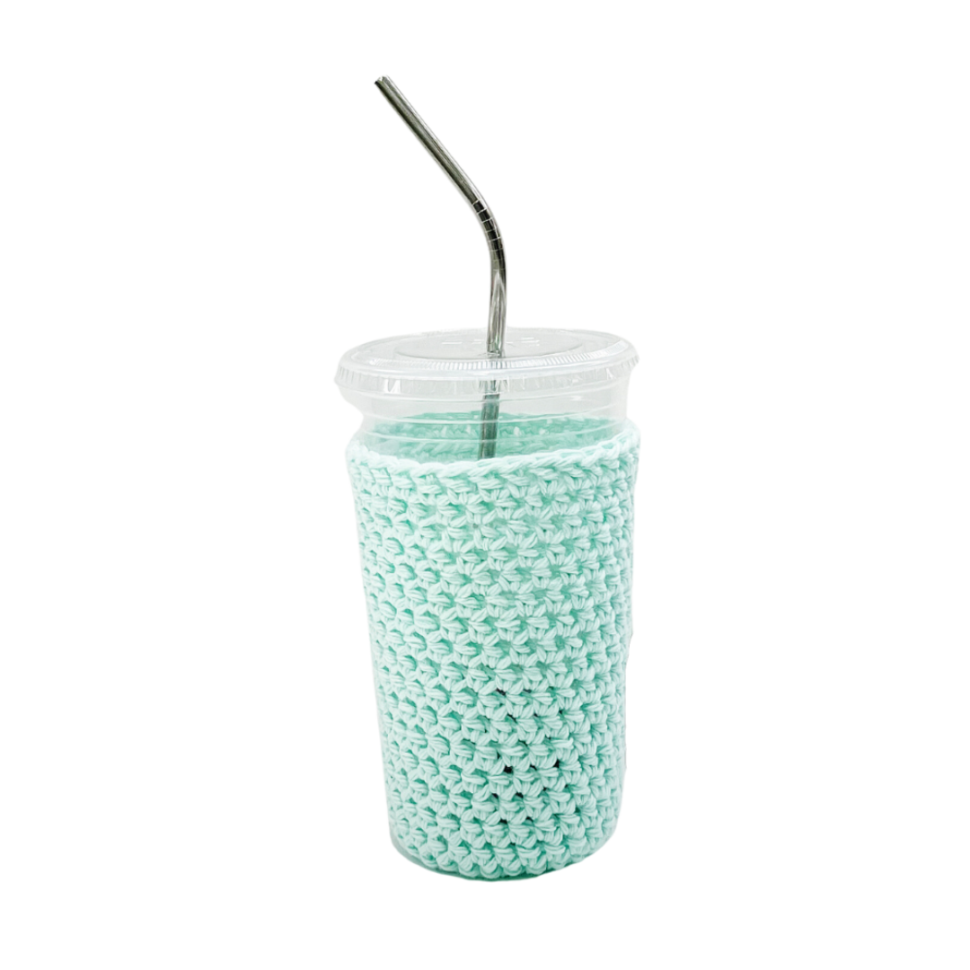 Mint Green Iced Coffee Cup Cozy