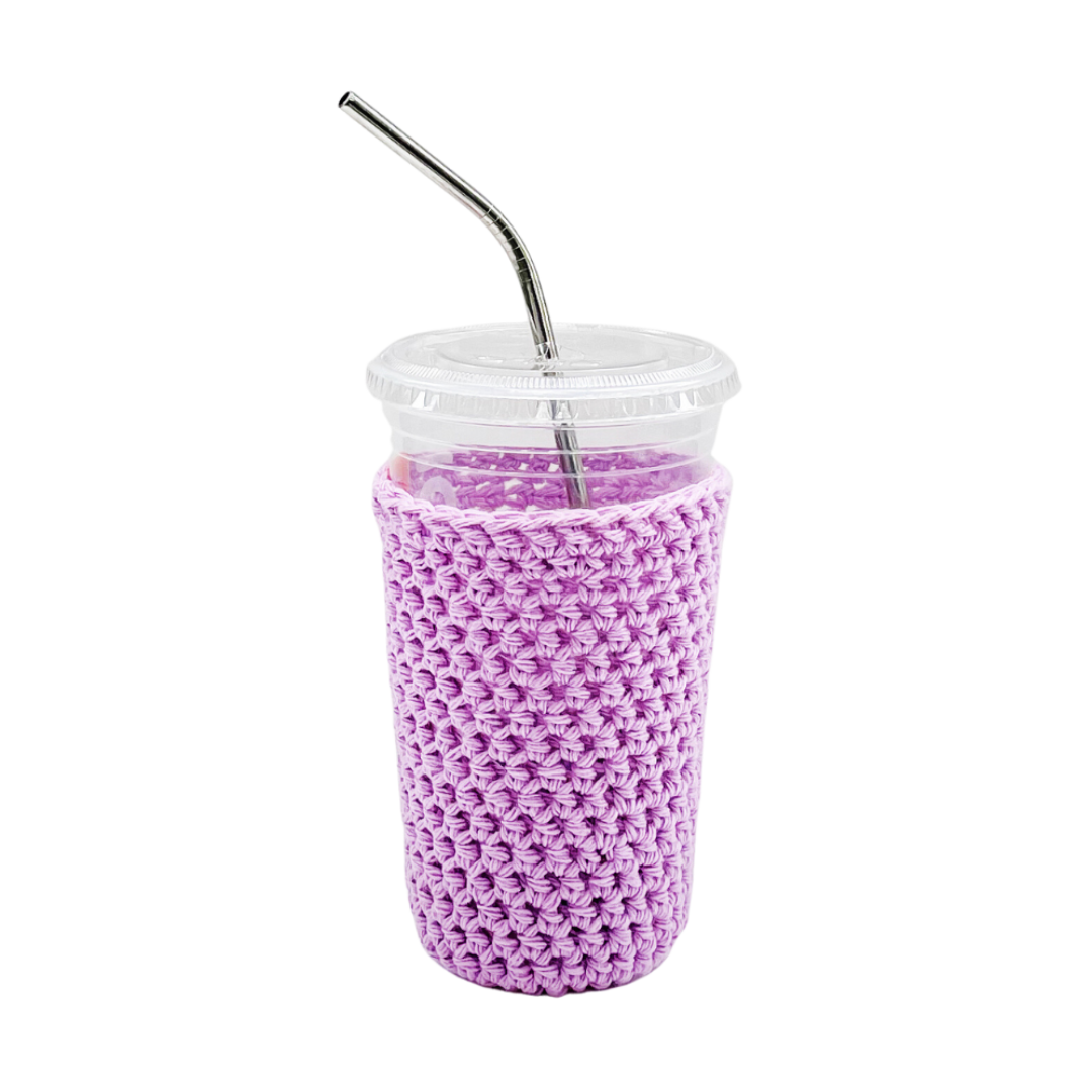 Orchid Iced Coffee Cup Cozy