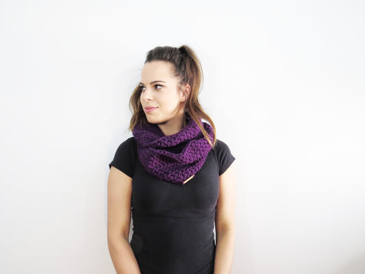 The Willows Infinity Scarf in Purple