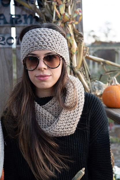 The Anderson Ear Warmer in Beige