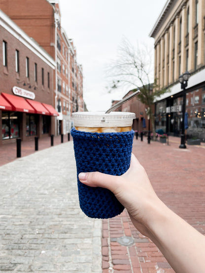 Blue Lapis Iced Coffee Cup Cozy