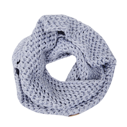 The Essex Infinity Scarf in Light Gray