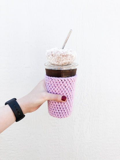 Orchid Iced Coffee Cup Cozy