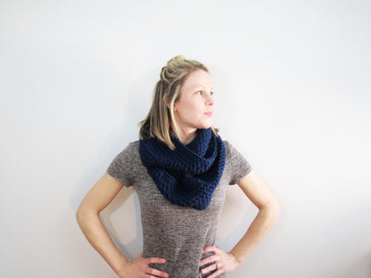 The Willows Infinity Scarf in Navy