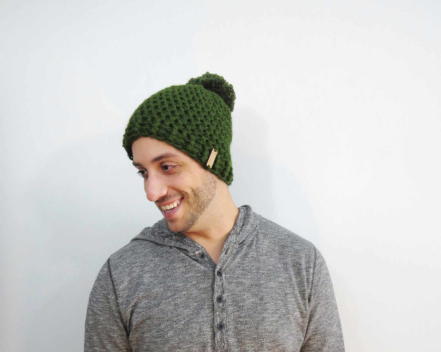 The Winter Island Pom Pom Hat in Green