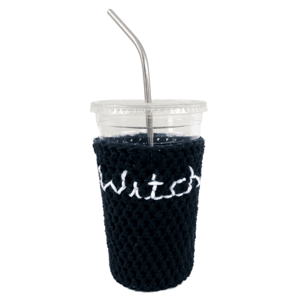Witch Iced Coffee Cup Cozy
