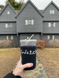 Witch Iced Coffee Cup Cozy