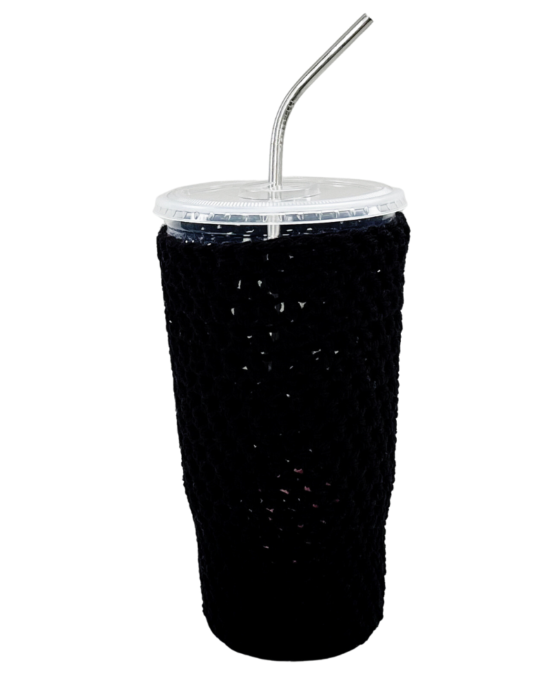 Black Iced Coffee Cup Cozy