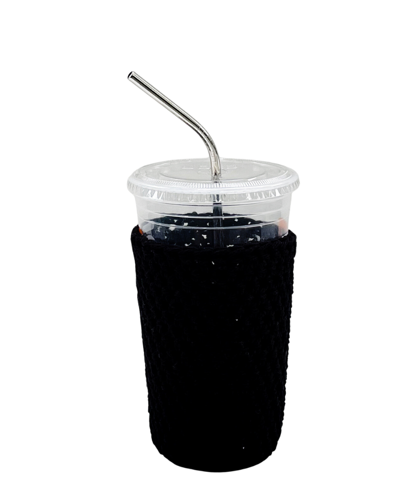 Black Iced Coffee Cup Cozy