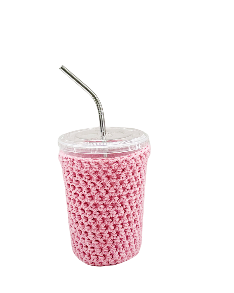 Blush Iced Coffee Cup Cozy