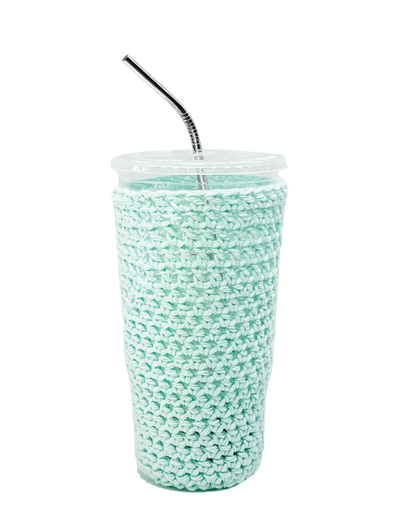Mint Green Iced Coffee Cup Cozy