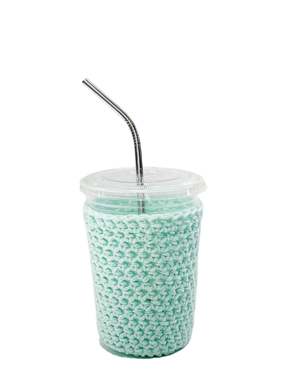 Mint Green Iced Coffee Cup Cozy