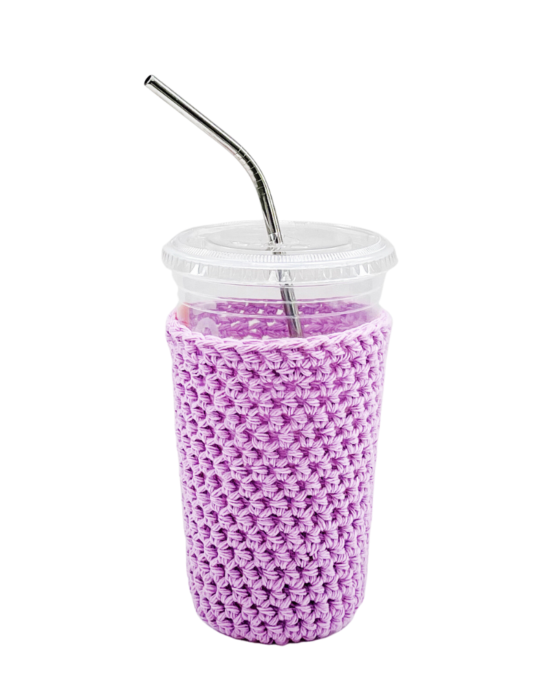 Orchid Iced Coffee Cup Cozy