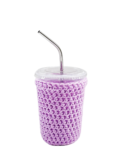 Orchid Iced Coffee Cup Cozy