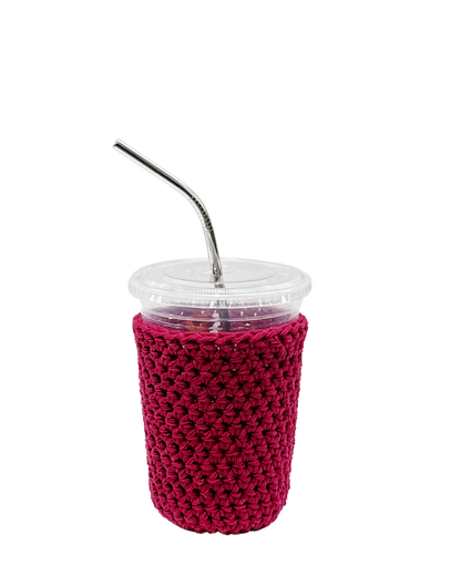 Ruby Red Iced Coffee Cup Cozy