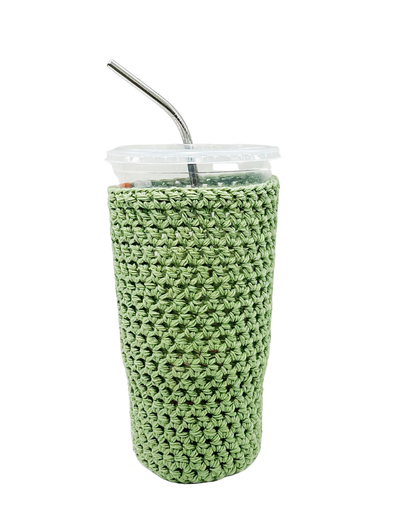 Sage Green Iced Coffee Cup Cozy