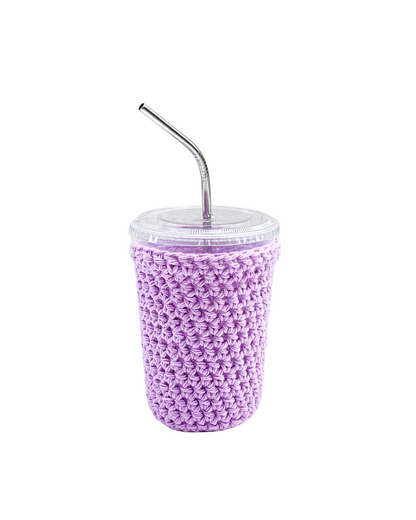 Orchid Iced Coffee Cup Cozy